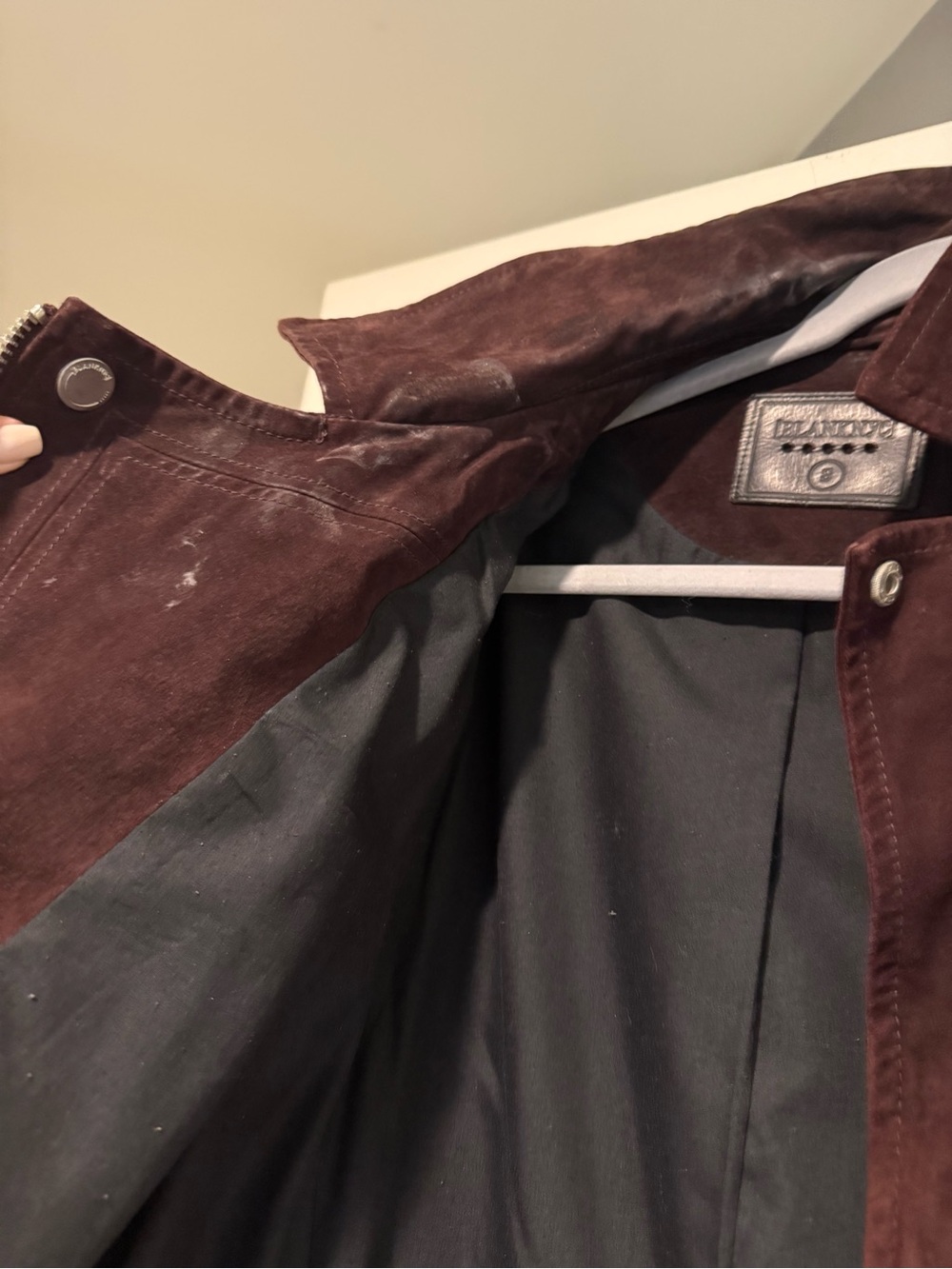 Blank NYC Red Suede Moto Jacket - Picture 5 of 6